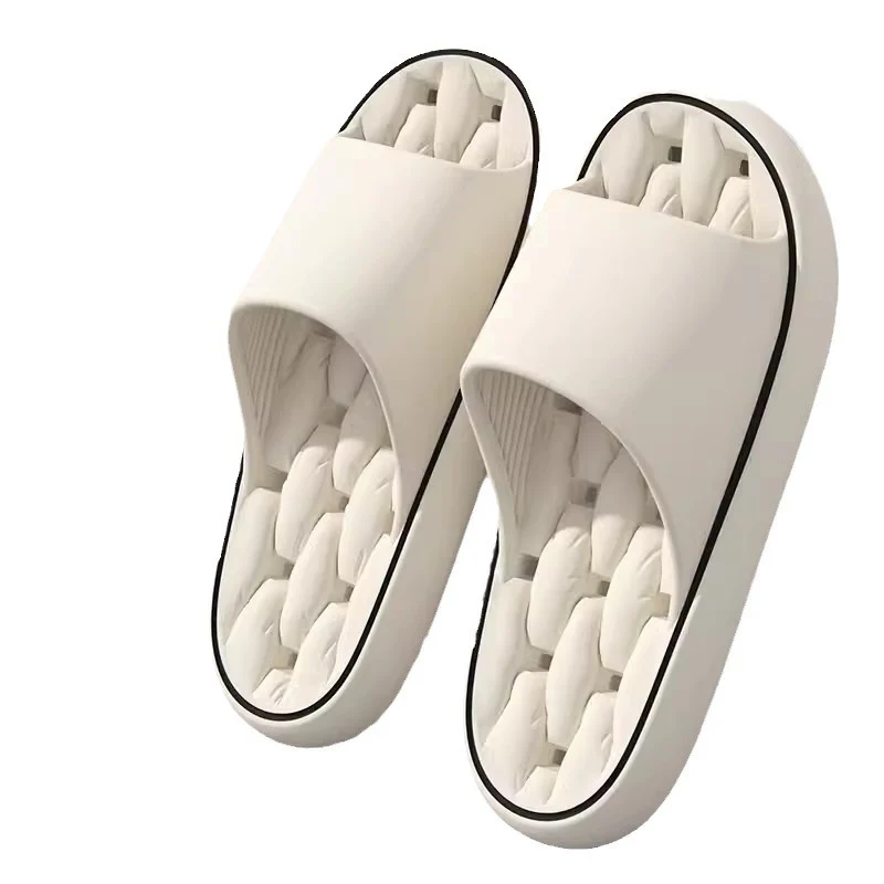 Slippers for Women, Summer Couples, Indoor Home Bathroom Bathing, Leaking, Non-Slip, Thick-Soled, Shit-Stepping Household Sandals, Slippers for Men