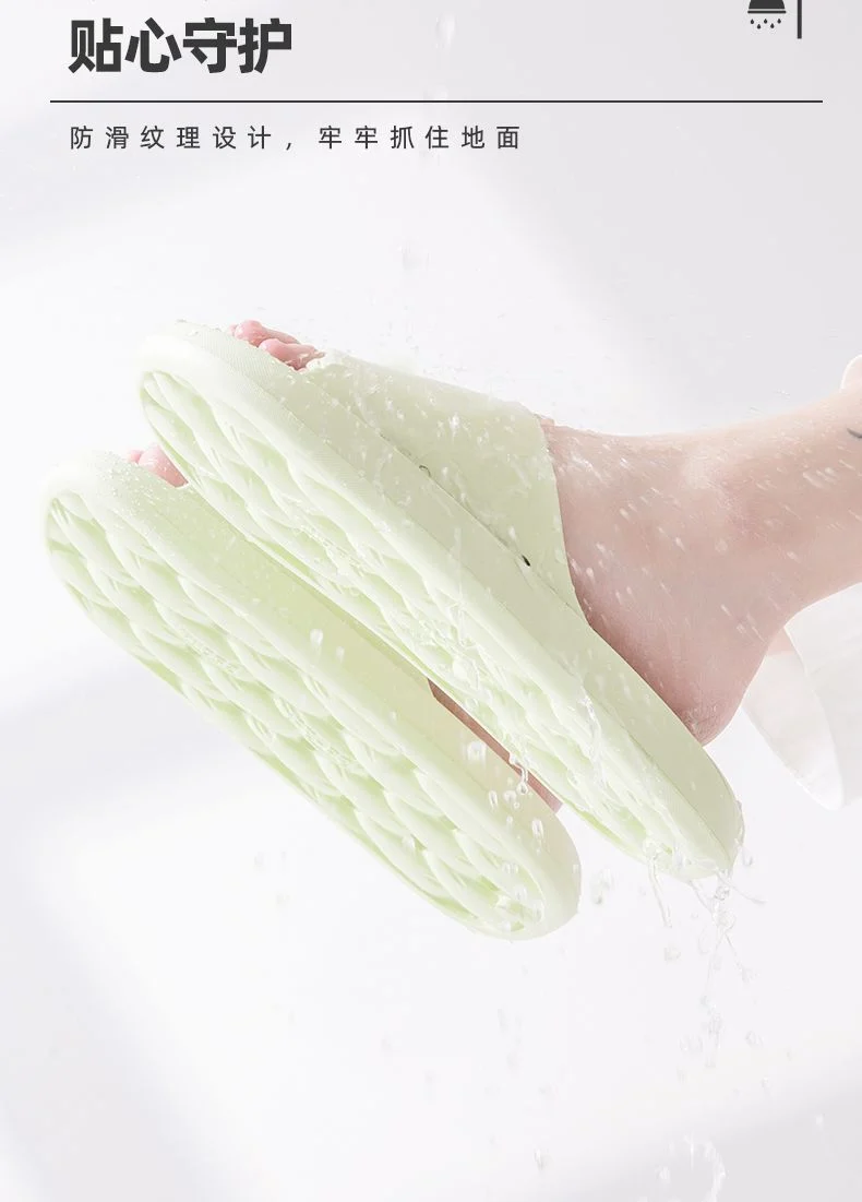 Slippers for Women, Summer Couples, Indoor Home Bathroom Bathing, Leaking, Non-Slip, Thick-Soled, Shit-Stepping Household Sandals, Slippers for Men