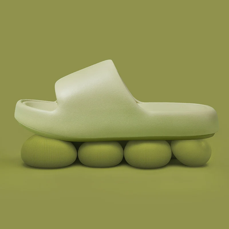Korean Style Non-Slip Soft-Soled Eva Slippers for Women in Summer Bathroom Bathing Couples Thick-Soled Home Sandals