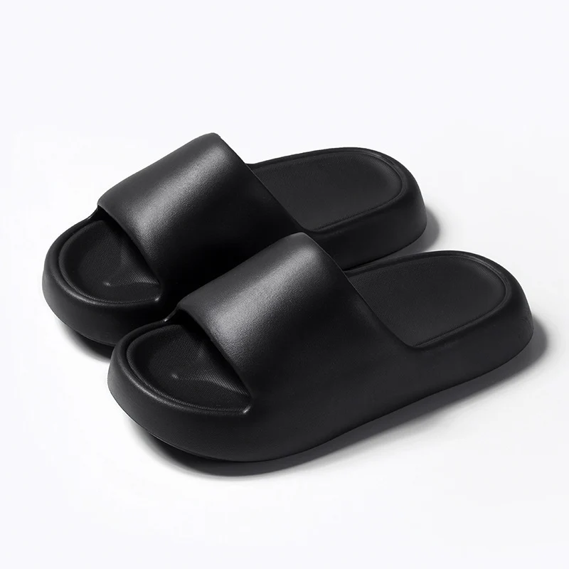 Korean Style Non-Slip Soft-Soled Eva Slippers for Women in Summer Bathroom Bathing Couples Thick-Soled Home Sandals