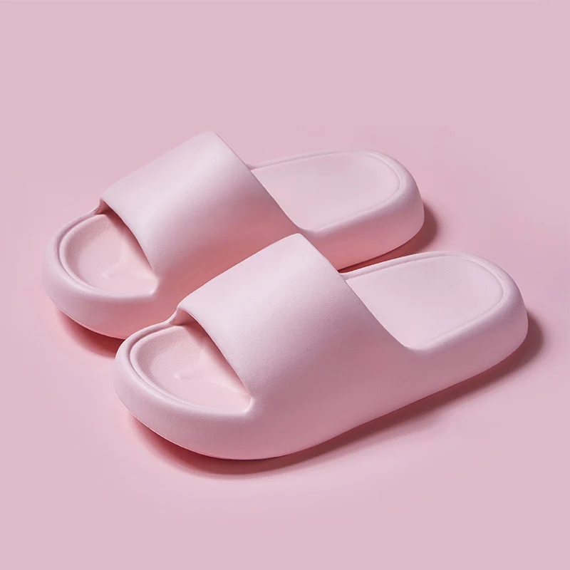 Korean Style Non-Slip Soft-Soled Eva Slippers for Women in Summer Bathroom Bathing Couples Thick-Soled Home Sandals