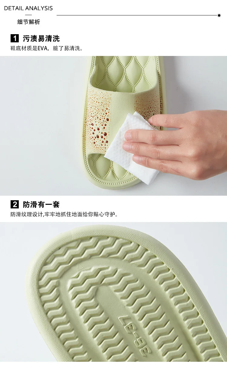 2025 New Style Slippers for Men, Indoor, Home, Non-Slip, Bathroom, Bathing, Eva Slippers for Women, Summer