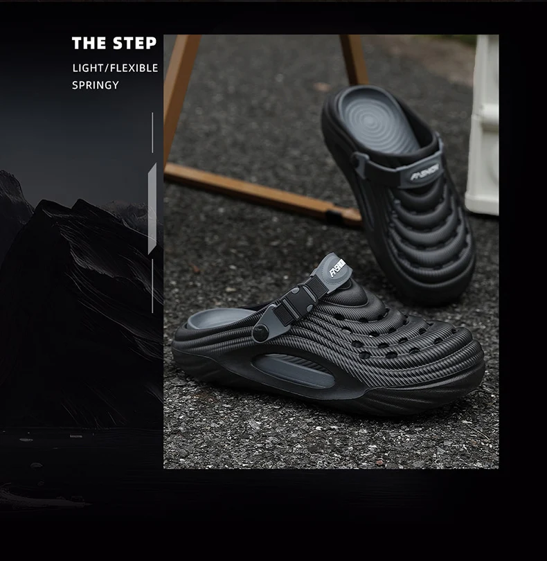 Trendy Men's Clogs Summer 2025 New Non-Slip Beach Surgical Operating Room Driving Outdoor Sandals Men's