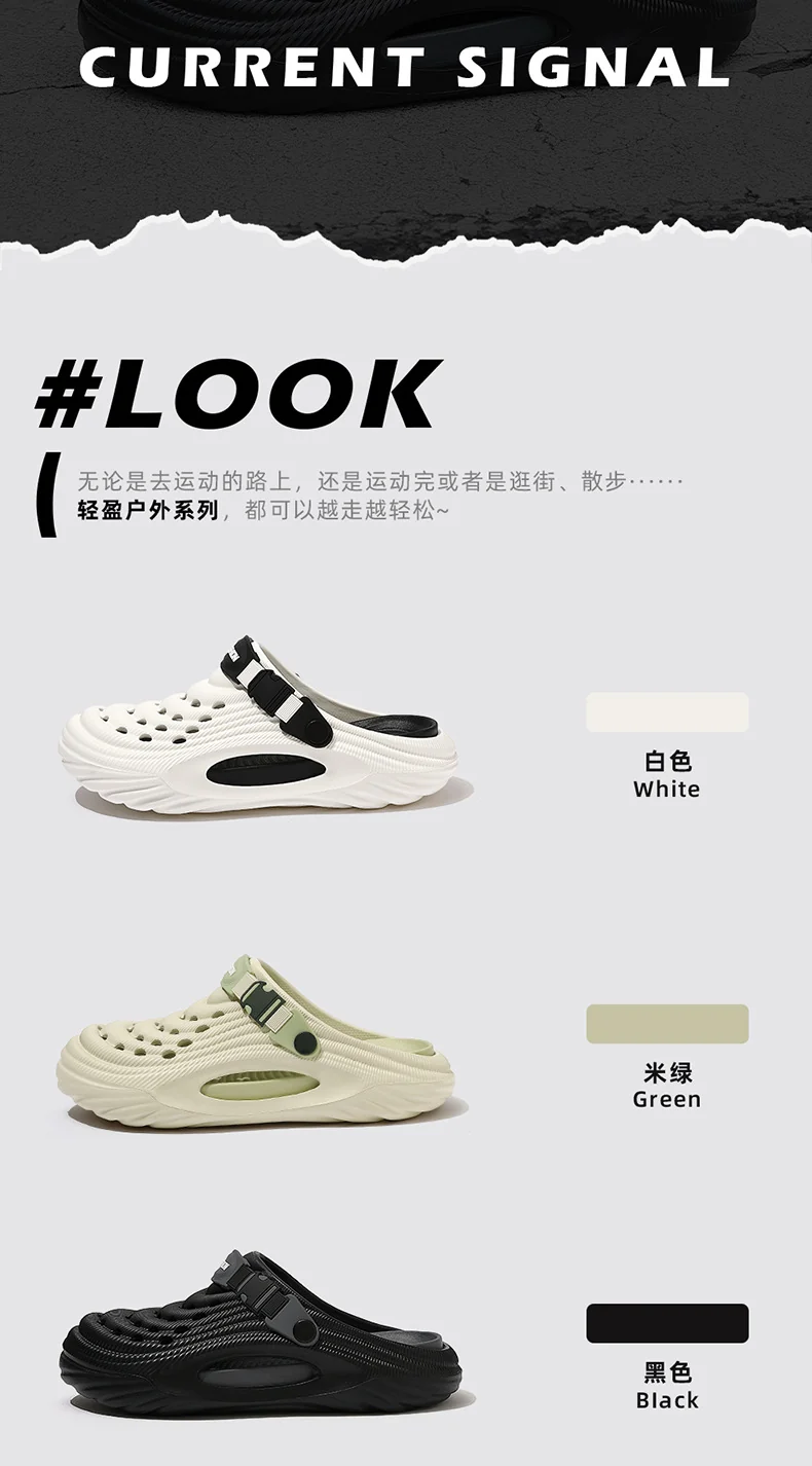 Trendy Men's Clogs Summer 2025 New Non-Slip Beach Surgical Operating Room Driving Outdoor Sandals Men's