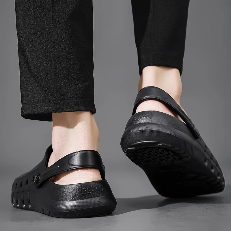Wholesale Chef Shoes, Non-Slip Kitchen Shoes, Work Shoes, Oil-Proof, Waterproof, Wear-Resistant Safety Shoes, Protective Shoes, Toe-Toe Labor Protection Shoes