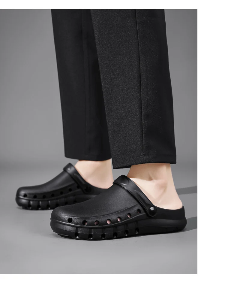 Wholesale Chef Shoes, Non-Slip Kitchen Shoes, Work Shoes, Oil-Proof, Waterproof, Wear-Resistant Safety Shoes, Protective Shoes, Toe-Toe Labor Protection Shoes