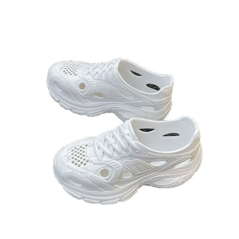 New Style Eva Thickened 5cm Height-Increasing Soft Sole Comfortable Versatile Dad Shoes Outdoor Closed-Toe Sandals for Couples