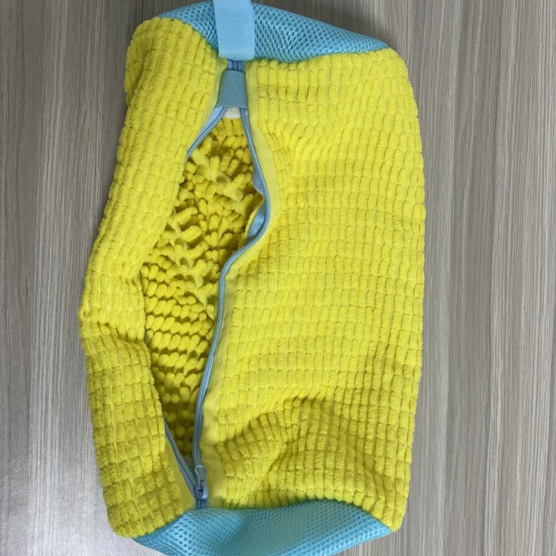 Cross-Border New Product Popular Chenille Velvet Shoe Washing Bag Anti-Wear Washing Machine Shoe Washing Mesh Bag Washable Cover Machine Washable