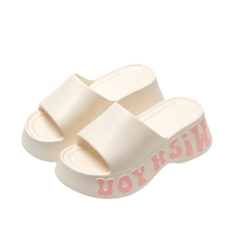 2025 Popular Height-Increasing Slippers for Women, Thickened, Soft, Comfortable, Non-Slip, Daily Beach Shower Universal Trendy Slippers