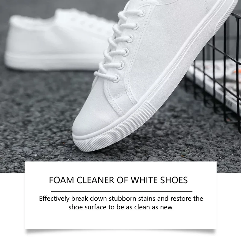 Jue Fish White Shoe Cleaner Cleans Stains and Prevents Oxidation, Daily Portable Cleaner for White Shoes