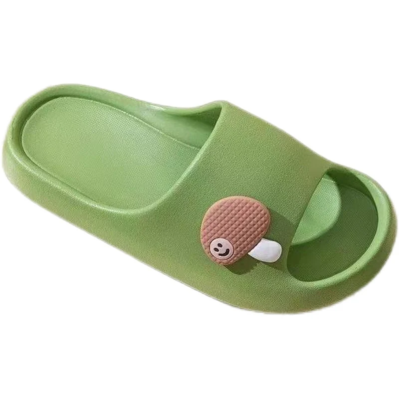 Thick-Soled Slippers for Women 2025 Summer New Style Indoor Home Bathing Non-Slip Household Slippers for Outer Wear with a Sense of Stepping on Shit