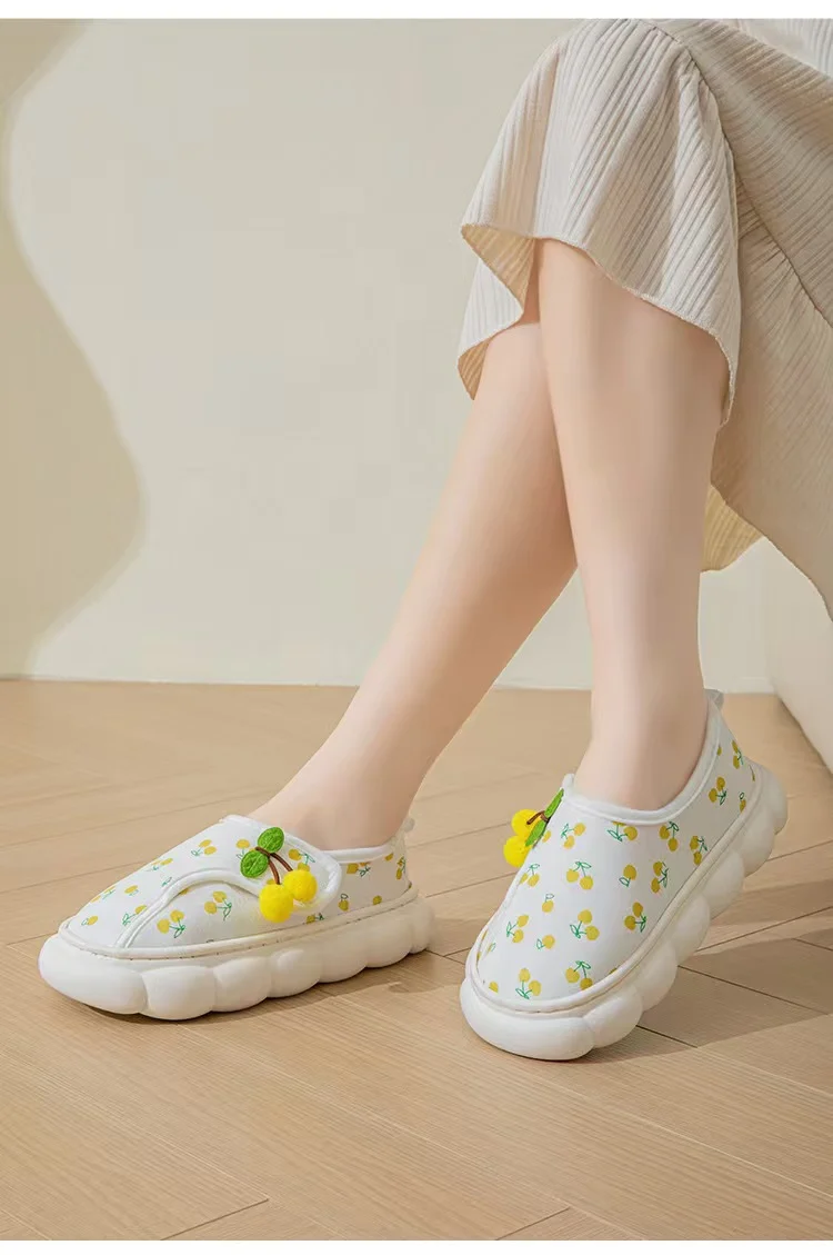 25 Maternity Postpartum Shoes for Summer, Comfortable Thin Style, Closed-Back Slippers for Postpartum Women, Non-Slip Thick-Soled Soft-Soled Cotton Shoes with Tassels