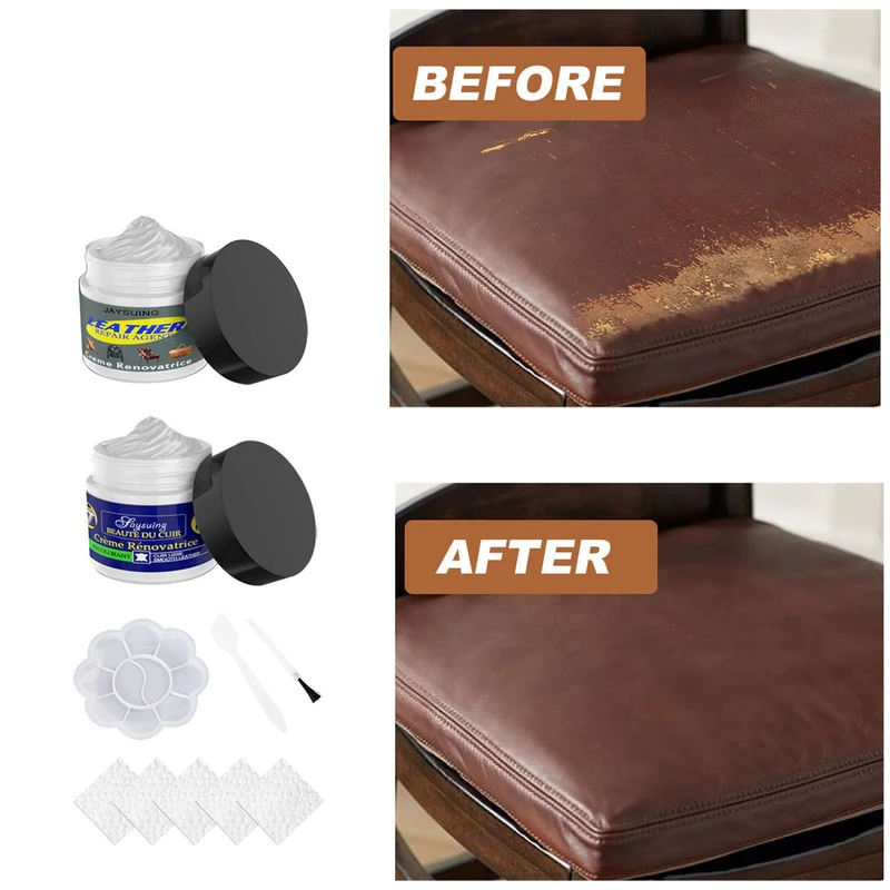 Rayhong Leather Cream for Leather Clothing Scratches and Tears, Leather Care Cream for Car Leather Seats and Sofas