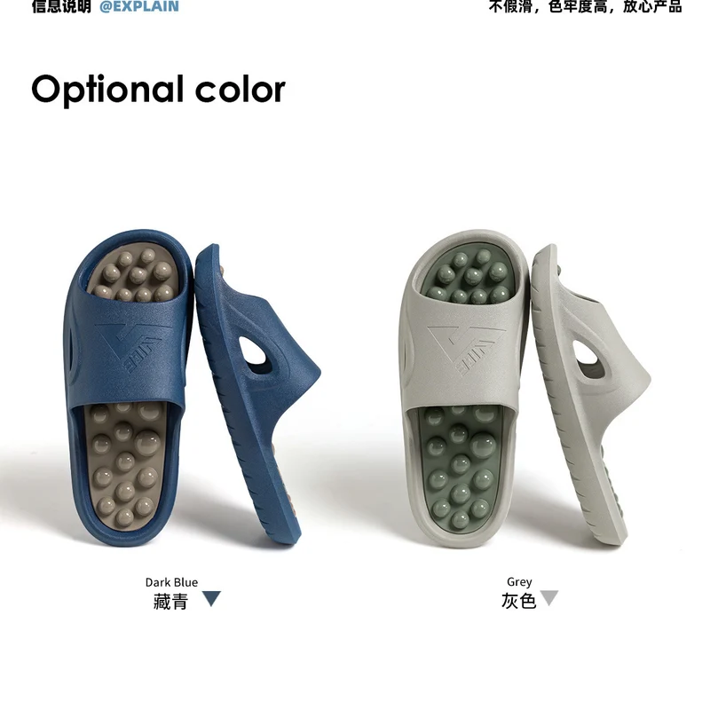 Massage Slippers for Women 2025 New Model Home Indoor Non-Slip Health-Preserving Acupressure Foot Point Slippers for Men Summer