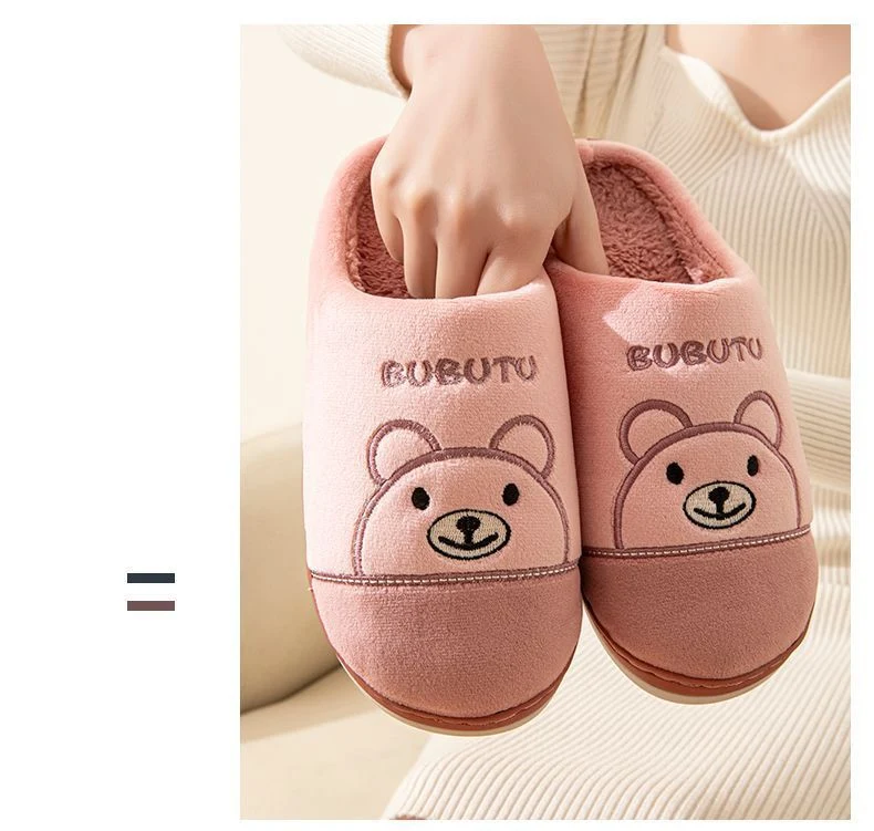New 2025 Cotton Slippers for Men and Women, Winter Thick-Soled Non-Slip Indoor Warm Home Slippers for Men and Couples