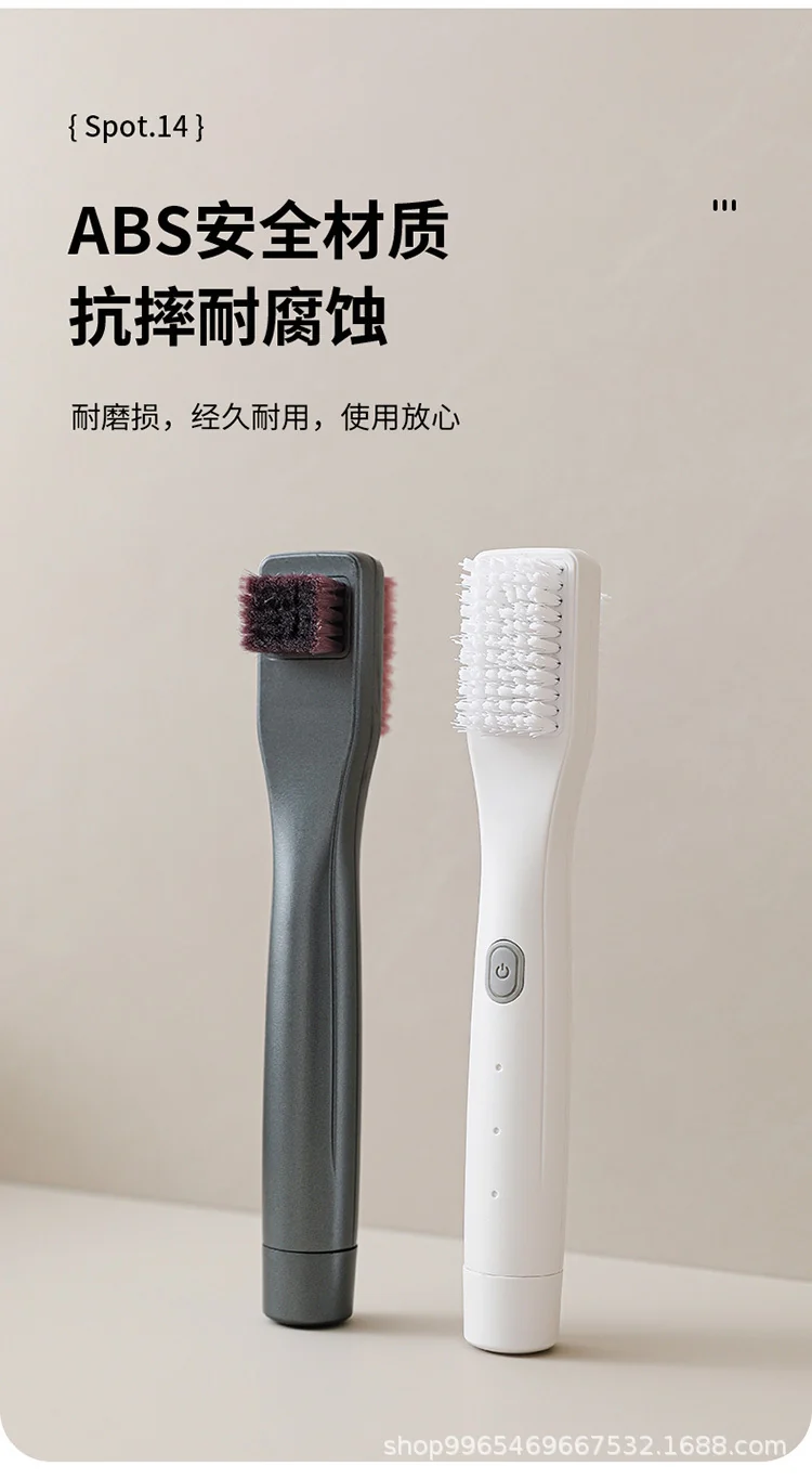 New Fully Automatic Electric Shoe Polisher Multifunctional Rechargeable Household Handheld Shoe Brush Black White