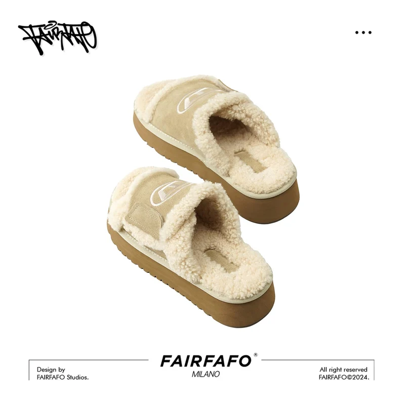 【Thick-Soled Fur Slippers】Wd24Xz663