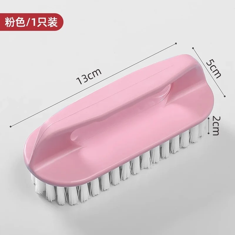 Plastic Brush with Hard Bristles, Thickened and Reinforced Handle, Multifunctional Laundry and Shoe Cleaning Brush, Non-Slip Cleaning Brush for Sneakers and White Shoes