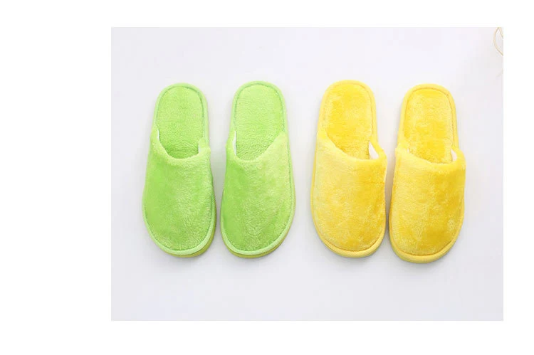 New plush indoor home autumn and winter wooden floor warm EVA moon cotton slippers Cixi
