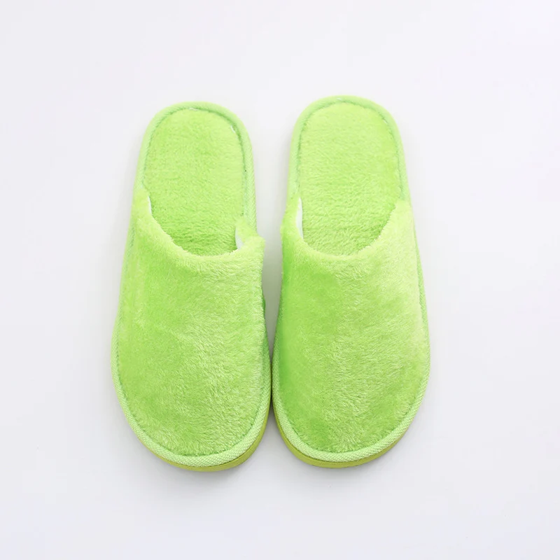 New plush indoor home autumn and winter wooden floor warm EVA moon cotton slippers Cixi