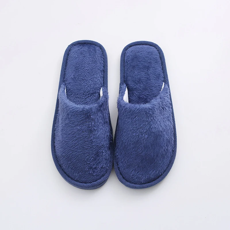 New plush indoor home autumn and winter wooden floor warm EVA moon cotton slippers Cixi