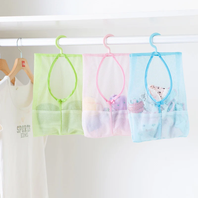 Hangable Multi-Purpose Storage Mesh Bag, Clothespin Mesh Bag, Multi-Purpose Hanging Bag for Kitchen and Bathroom 25g