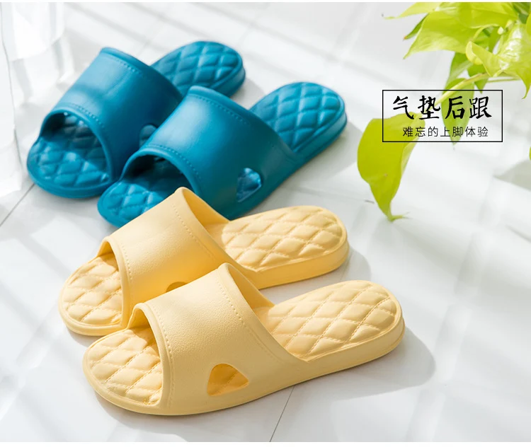 Feeling of stepping on excrement EVA men's and women's bathroom spring and summer home soft bottom household indoor bath sandals and slippers Outdoor