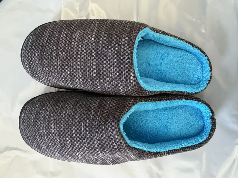 Spot cross-border e-commerce Amazon men and women memory sponge TPR slippers coral fleece slippers