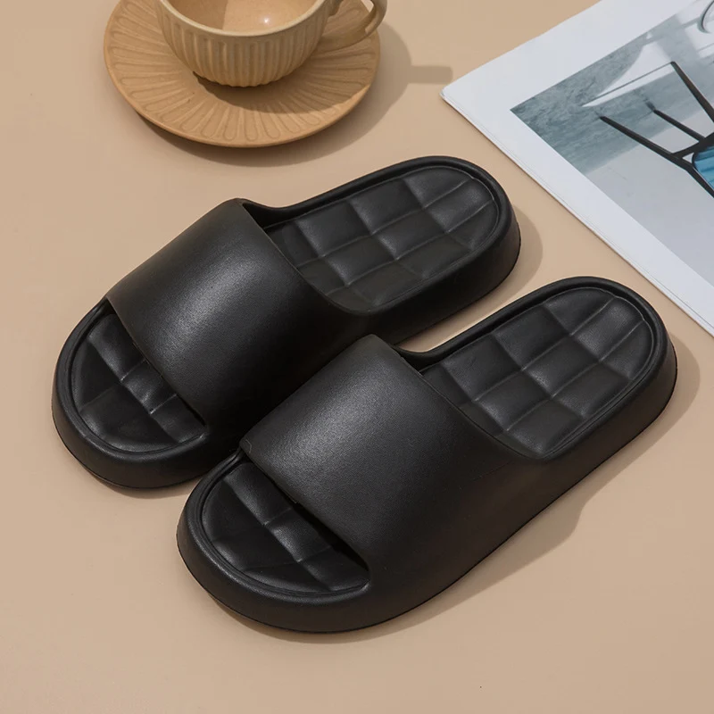 Stepping on excrement feeling sandals and slippers women's summer new home non-slip bathroom home men's eva cool tray factory wholesale cross-border