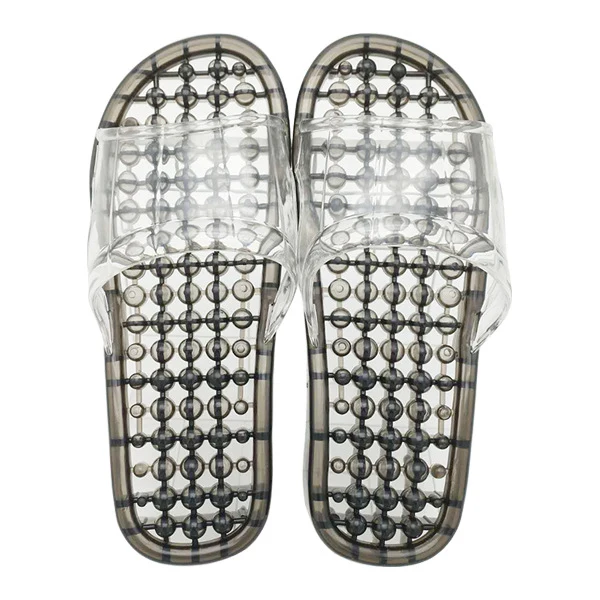 Couple Bathroom Slippers Men's Summer Non-slip Home Indoor Bathing Women's Sandals Thick Bottom Massage Leakage Home Shoes