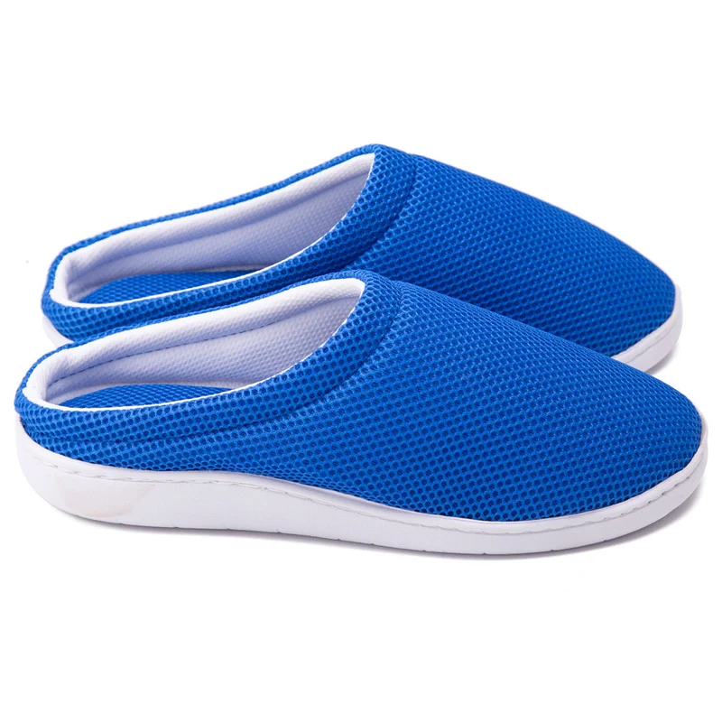 Spot cross-border e-commerce Amazon mesh bamboo fiber gel slippers slipper memory sponge composite slippers