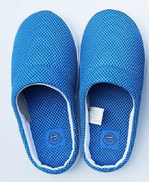 Spot cross-border e-commerce Amazon mesh bamboo fiber gel slippers slipper memory sponge composite slippers