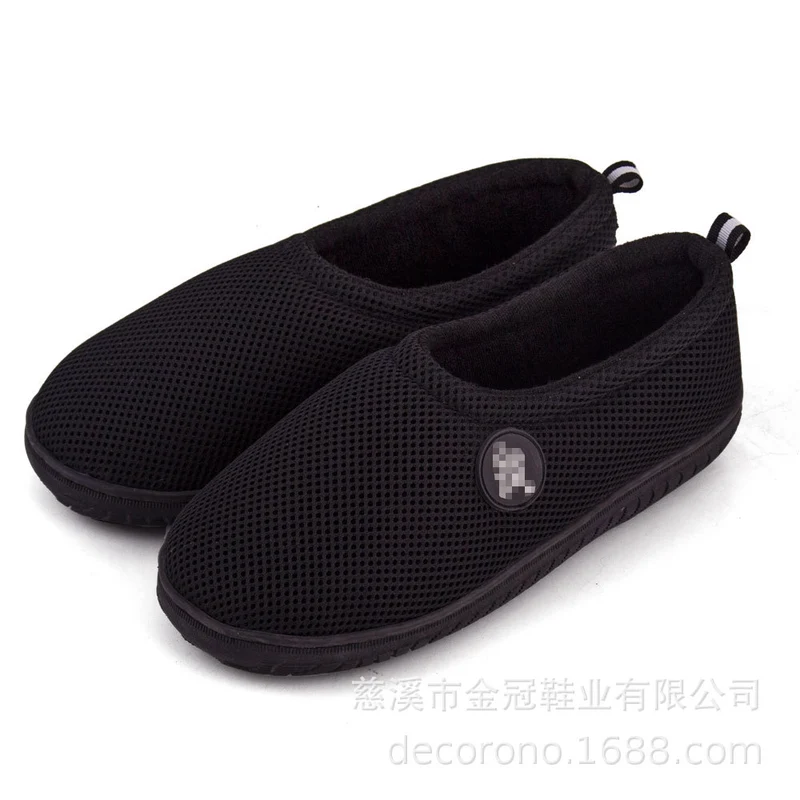 Spot cross-border e-commerce Amazon mesh bamboo fiber gel slippers slipper memory sponge composite slippers
