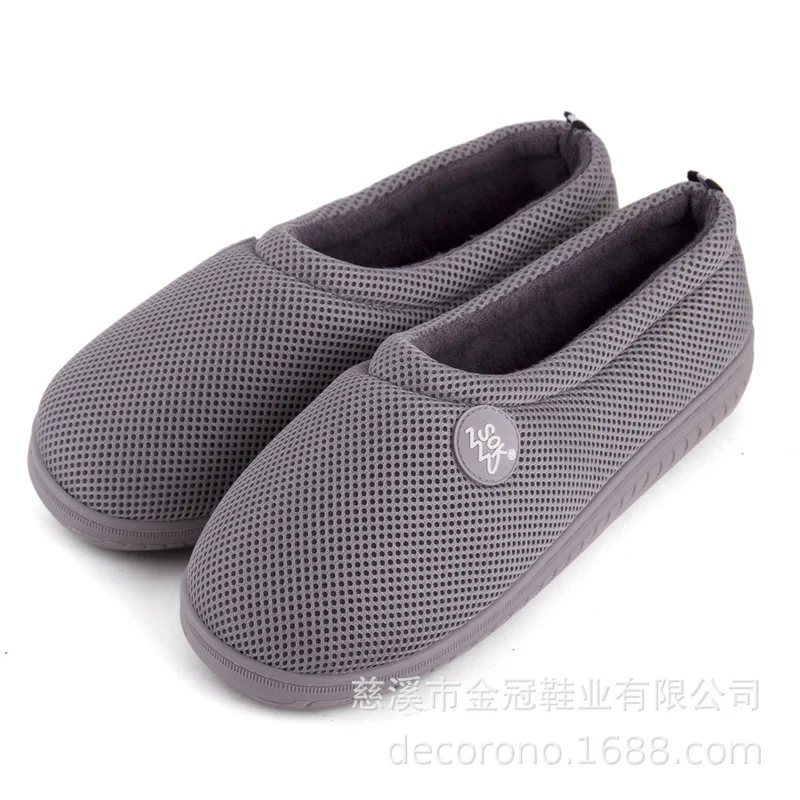 Spot cross-border e-commerce Amazon mesh bamboo fiber gel slippers slipper memory sponge composite slippers