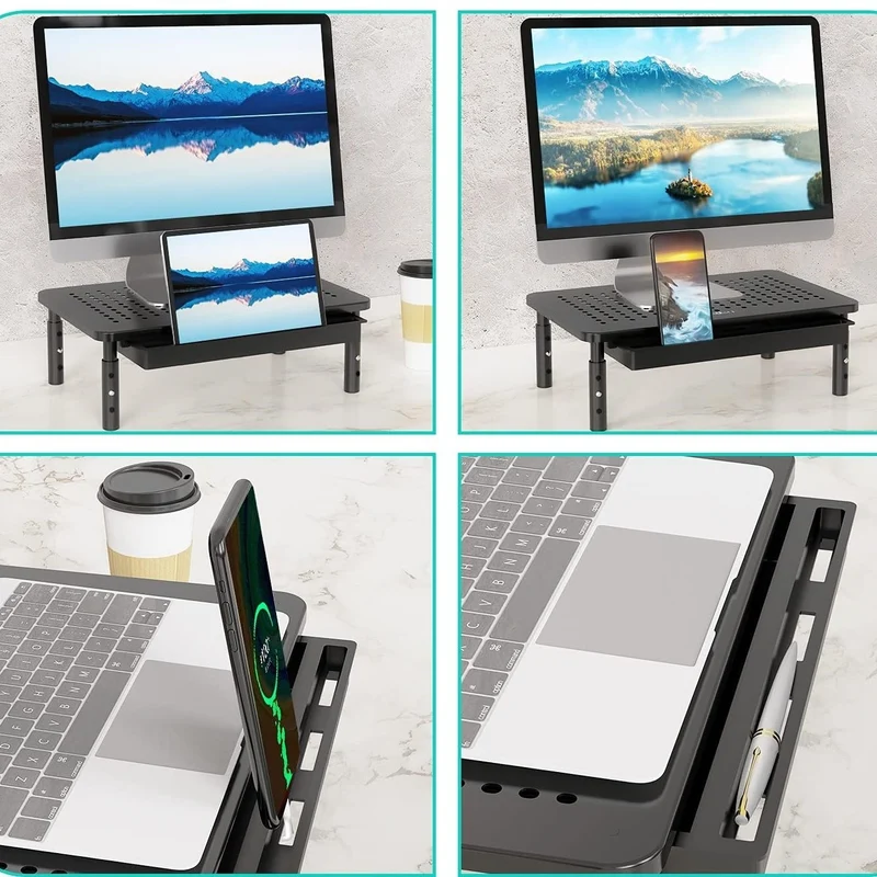 Spot Computer Display Heightening Base Height Adjustable Tool-Free Installation Monitor Heightening Stand