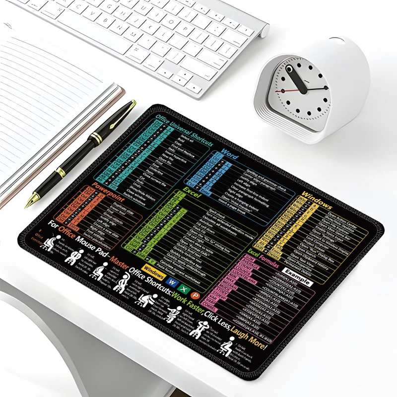 Excel English Shortcut Keys Cross-Border Mouse Pad Customized Ip Office Large Computer Notebook Special Small Table Pad