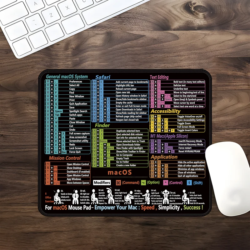 Excel English Shortcut Keys Cross-Border Mouse Pad Customized Ip Office Large Computer Notebook Special Small Table Pad