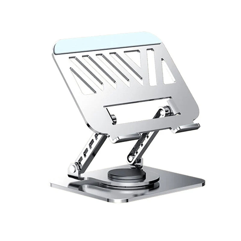All-metal laptop bracket carbon steel 360-degree rotating foldable lifting desktop flat support frame