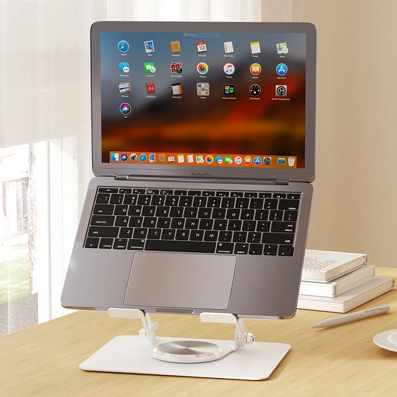 360-degree rotating folding computer notebook stand desktop lifting portable heat dissipation base notebook metal stand