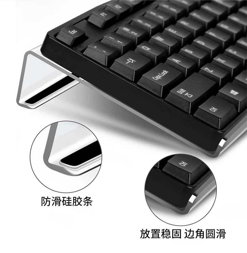 Ergonomic Keyboard Stand Increased Z-Shaped Keyboard Stand Desktop Stand Tilted Transparent Acrylic Keyboard Tray Bracket