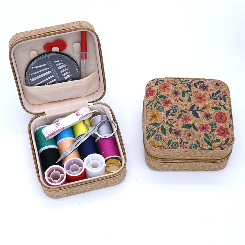 Amazon Cross-Border Household Practical Portable Multi-Functional Retro Sewing Box Sewing Kit Sewing Hand Sewing Set Tool