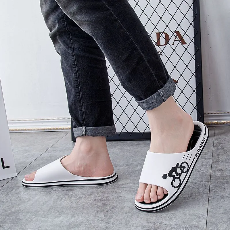 Men's Slippers Summer New Thick Bottom Non-Slip Home Indoor Couple Household Sandals and Slippers Men's Summer Outfit