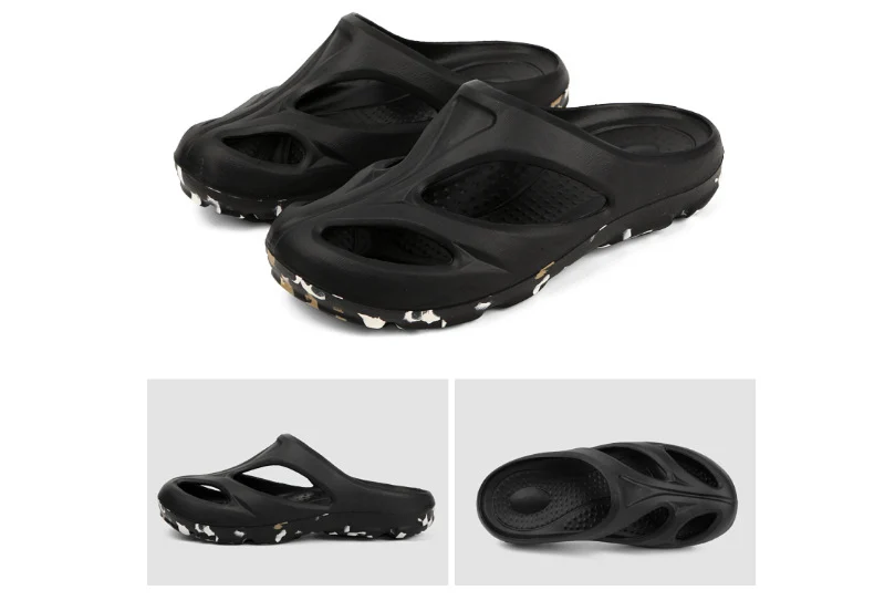 Cross-Border Outdoor Thick-Soled Sandals, Hollow Eva Shaped Water Sandals, Non-Slip Clogs, Men's and Women's Beach Sandals, Slippers