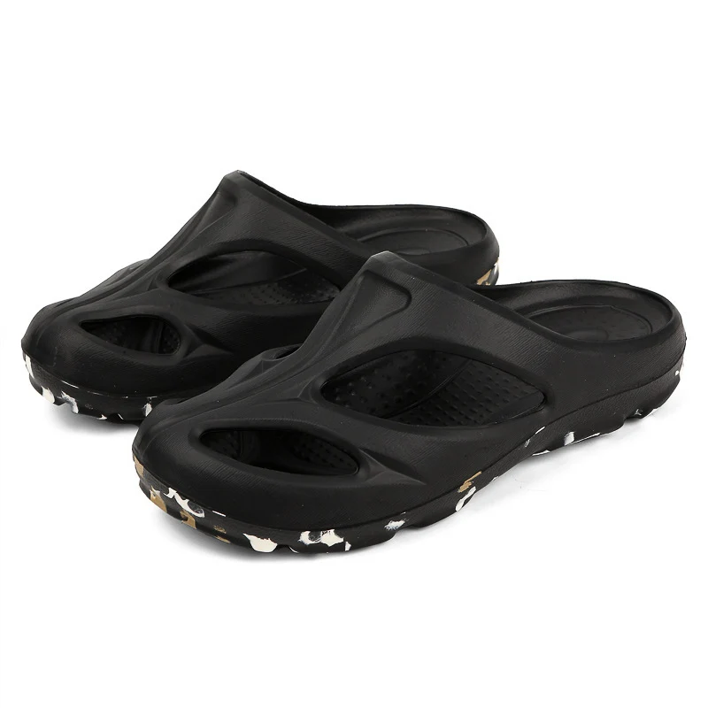 Cross-Border Outdoor Thick-Soled Sandals, Hollow Eva Shaped Water Sandals, Non-Slip Clogs, Men's and Women's Beach Sandals, Slippers