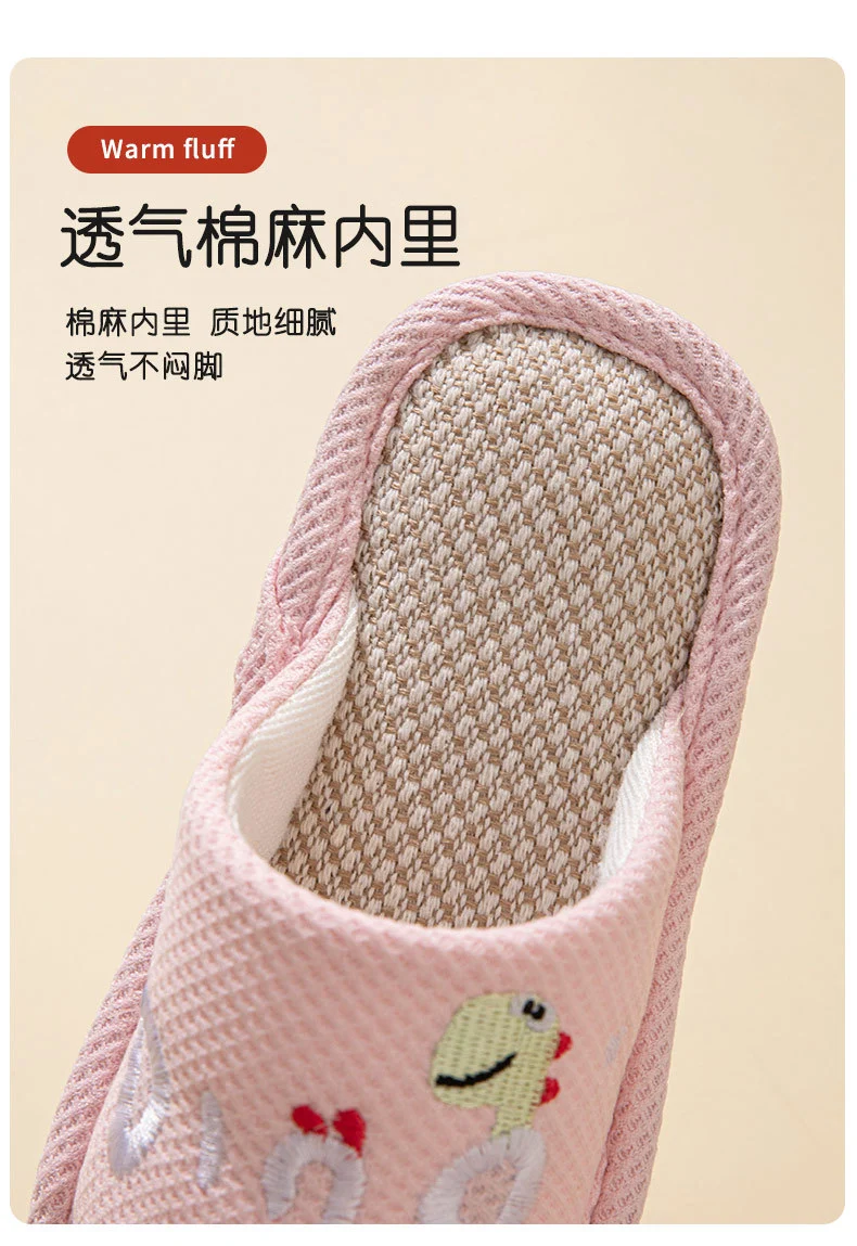 Small Dinosaur Boys and Girls Baby Open Toe Thickened Non-slip Pvc Summer Linen Sandals