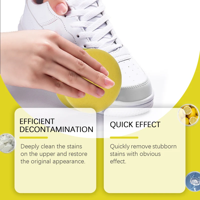 Jaysuing Shoe Cleaning Paste Gentle Cleansing, Removes Dirt, Prevents Dust, Renews Shoes, Universal Cleaning Paste