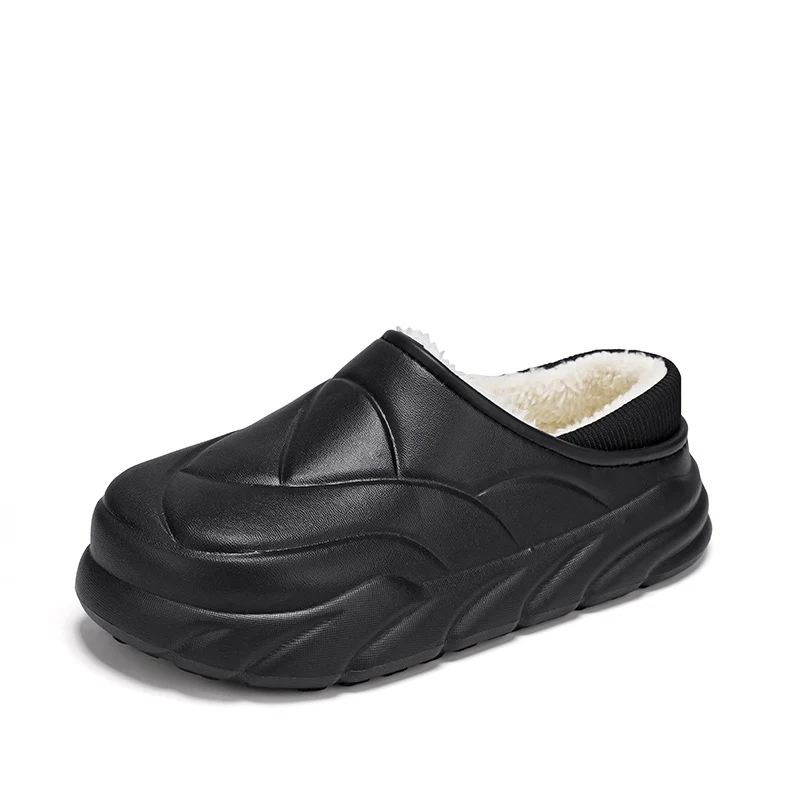 Waterproof Winter Men's Slippers 2025 New Winter Home Warm Thick-Soled Couple Casual Cotton Shoes for Women