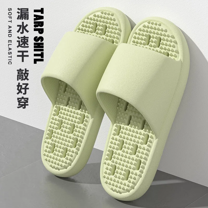 Mute Leakage Slippers Women's Bathroom Bath Non-Slip Home Indoor Toilet Hollow Hole Eva Slippers