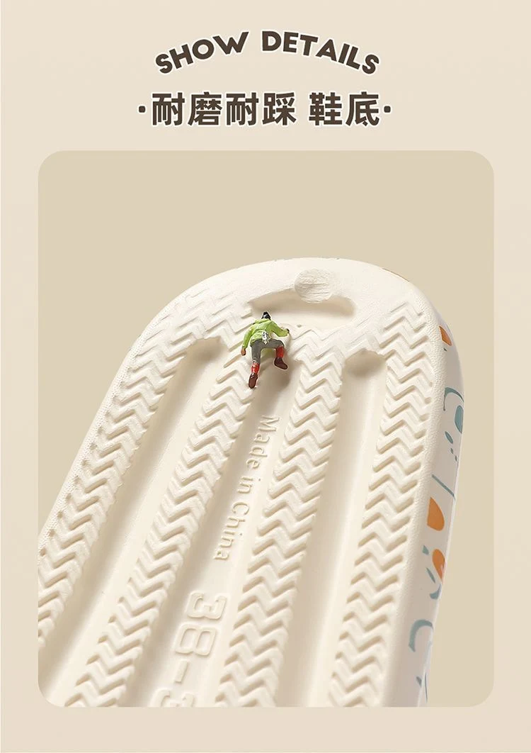 2025 New Summer Slippers for Women to Wear Outside Home Indoor Bathroom Bathing Pregnant Women Anti-Slip Anti-Odor Couple Sandals Slippers
