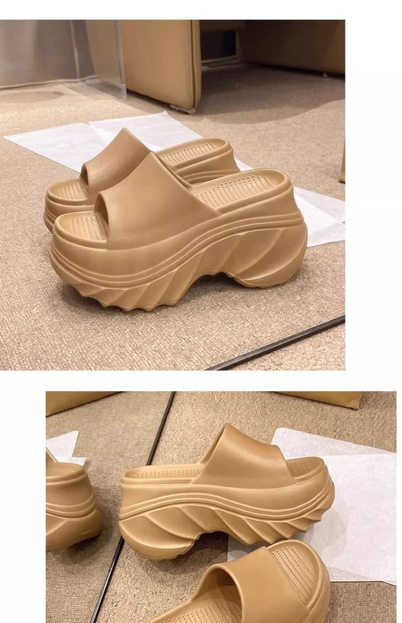 9CM height-increasing thick-soled slippers women's summer sandals EVA high-end non-slip non-smelly feet home wear wholesale